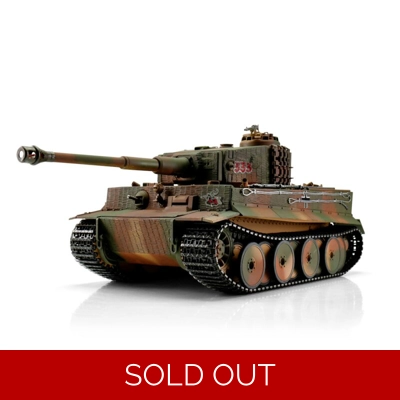 Torro 1/16 Tiger One Middle Version RC Tank 2.4G IR Metal Edition Barrel Recoil and Flashing